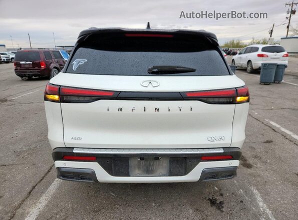5N1DL1GS2PC364656 2023 INFINITI QX60 White უკანა ხედი