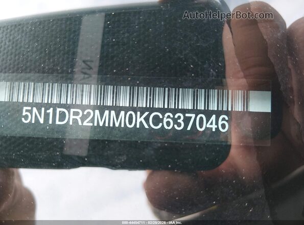 5N1DR2MM0KC637046 2019 NISSAN PATHFINDER Белый 