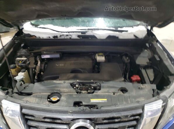 5N1DR2MM1HC632091 2017 NISSAN PATHFINDER Blue Engine compartment view