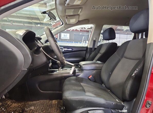 5N1DR2MM2JC665557 2018 NISSAN PATHFINDER Red Widok wnętrza z przodu