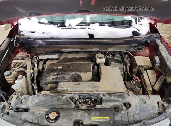 5N1DR2MM2JC665557 2018 NISSAN PATHFINDER Red Widok komory silnika