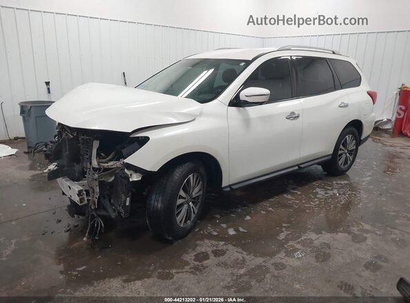 5N1DR2MM3KC580499 2019 NISSAN PATHFINDER White Առջևի ձախ երեք քառորդ տեսարան