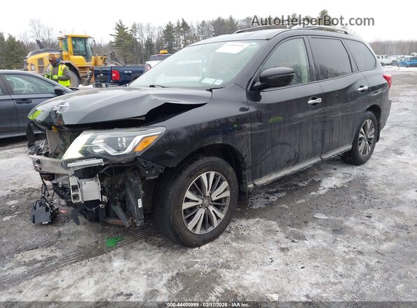 5N1DR2MM3KC593981 2019 NISSAN PATHFINDER Black Առջևի ձախ երեք քառորդ տեսարան