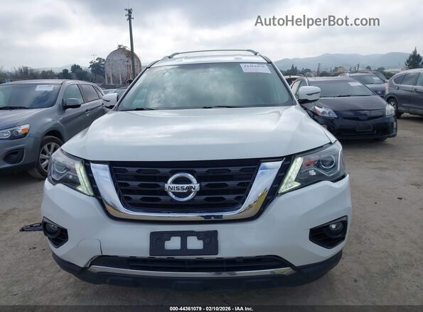 5N1DR2MM4KC620122 2019 NISSAN PATHFINDER White Вид щитка приладів
