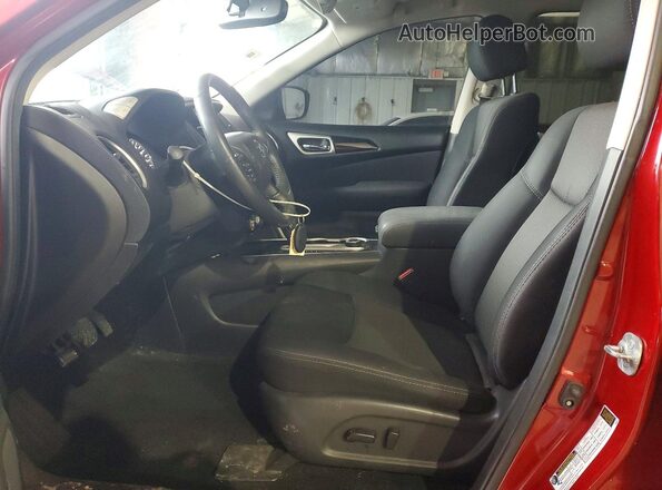 5N1DR2MM7HC625260 2017 NISSAN PATHFINDER Red Widok wnętrza z przodu