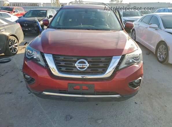 5N1DR2MM7HC651468 2017 NISSAN PATHFINDER Red Front view