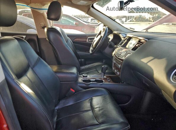 5N1DR2MM7HC651468 2017 NISSAN PATHFINDER Red Front interior view