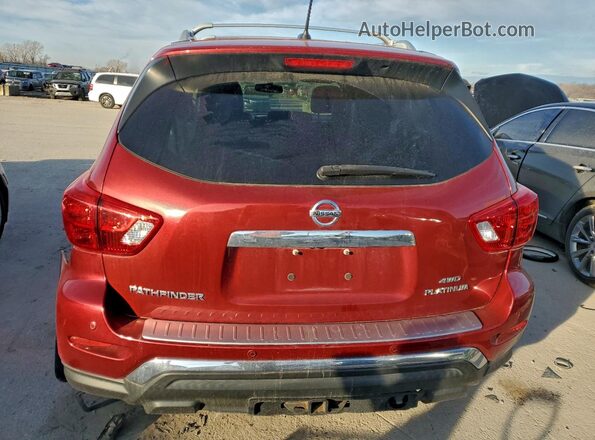 5N1DR2MM7HC651468 2017 NISSAN PATHFINDER Red Rear view