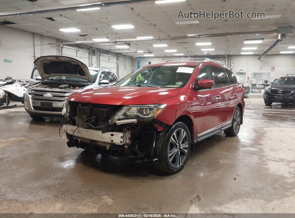 5N1DR2MM9HC618388 2017 NISSAN PATHFINDER Red Przód lewy