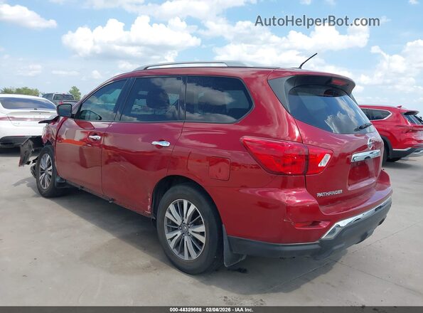 5N1DR2MN5JC617494 2018 NISSAN PATHFINDER Burgundy Trasero izquierdo