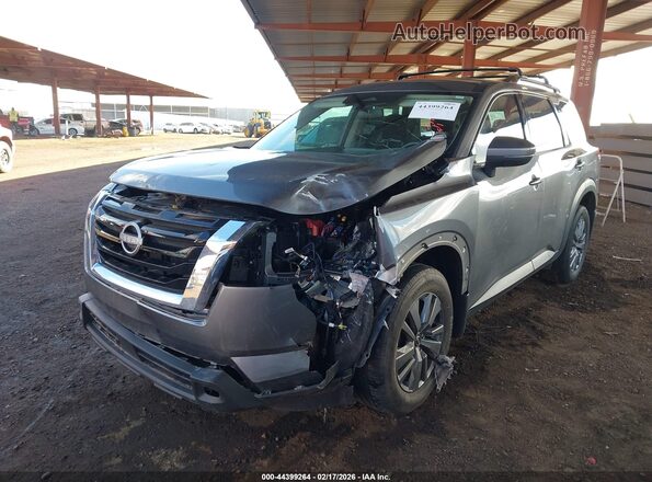 5N1DR3BA6SC269096 2025 NISSAN PATHFINDER Gray წინა მარცხენა ხედი სამი მეოთხედიდან