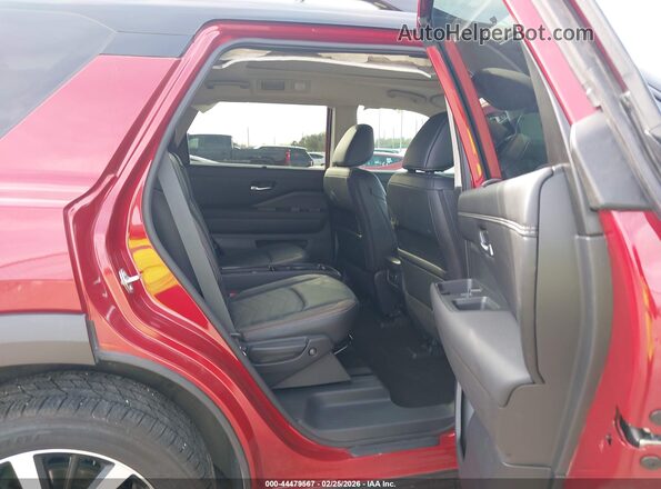 5N1DR3DH3PC252547 2023 NISSAN PATHFINDER Red VIN კოდის სტიკერის ხედი