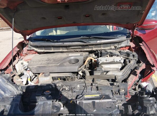 5N1ET2MV7JC844871 2018 NISSAN ROGUE HYBRID Red Հետևի տեսք