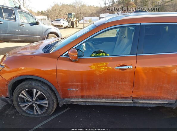 5N1ET2MVXHC768895 2017 NISSAN ROGUE HYBRID Orange 360 interior view