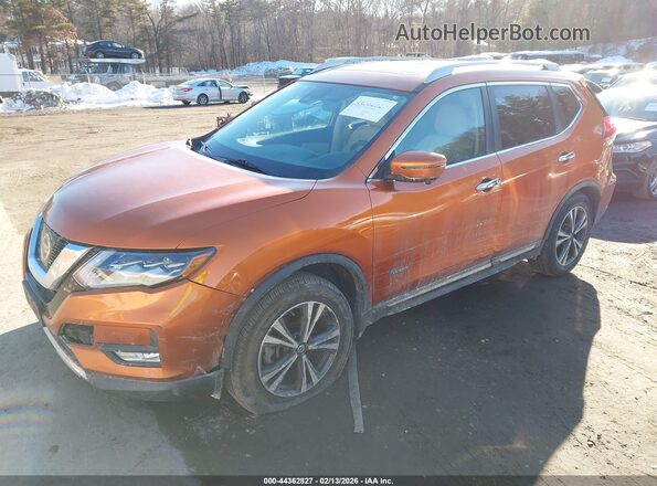 5N1ET2MVXHC768895 2017 NISSAN ROGUE HYBRID Orange Front left