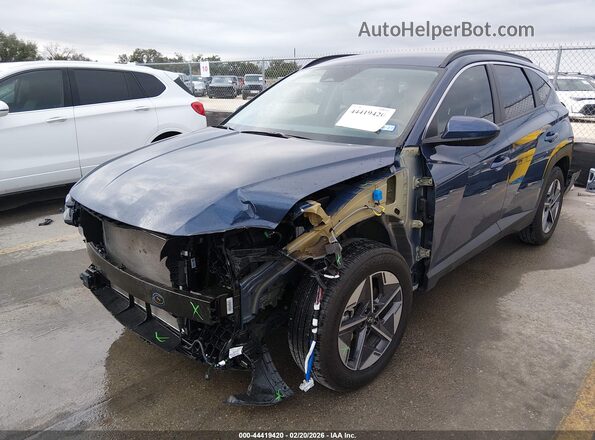 5NMJB3DEXSH605362 2025 HYUNDAI TUCSON Dark Blue წინა მარცხენა ხედი სამი მეოთხედიდან