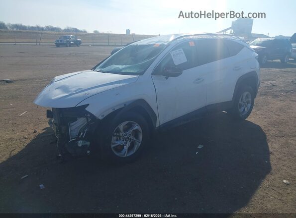 5NMJBCAE7PH197222 2023 HYUNDAI TUCSON White Vista tres cuartos delantera izquierda