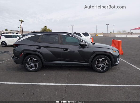 5NMJC3AE3NH060255 2022 HYUNDAI TUCSON Gray უკანა სალონის ხედი