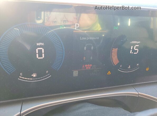 5NMP24GL9TH170488 2026 HYUNDAI SANTA Red Instrument cluster view