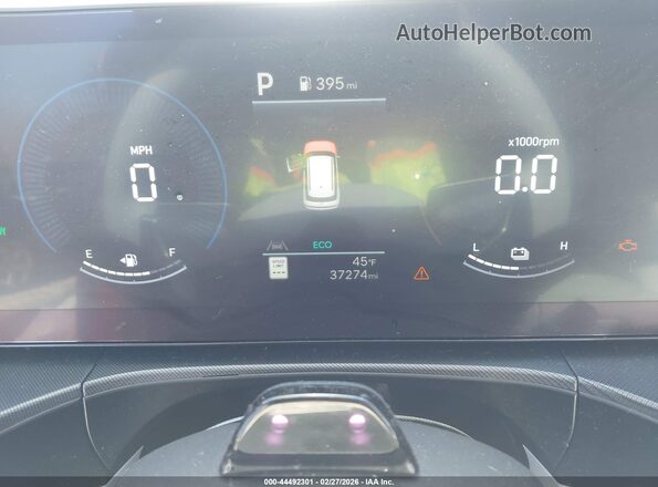5NMP2DG19RH003331 2024 HYUNDAI SANTA FE HYBRID Red Vista de los asientos traseros