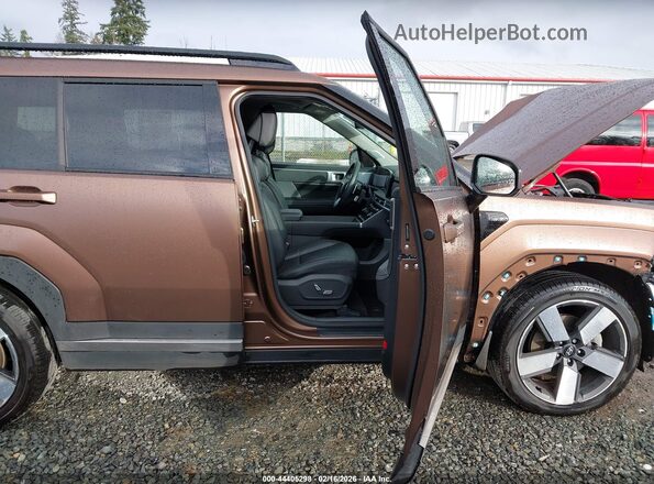 5NMP3DG10RH012416 2024 HYUNDAI SANTA FE HYBRID Коричневый Вид салона спереди