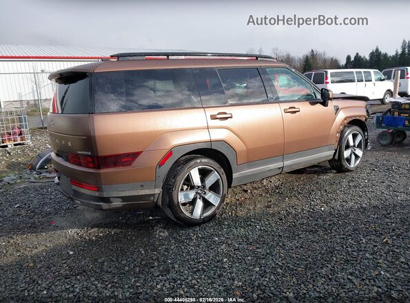 5NMP3DG10RH012416 2024 HYUNDAI SANTA FE HYBRID Коричневый Задняя правая четверть