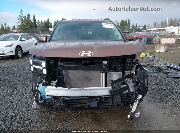 5NMP3DG10RH012416 2024 HYUNDAI SANTA FE HYBRID Коричневый Вид задней части салона