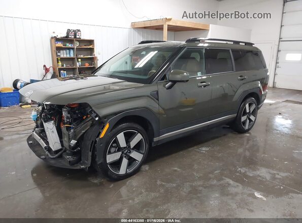 5NMP3DG1XRH004498 2024 HYUNDAI SANTA FE HYBRID Зеленый Передняя левая четверть