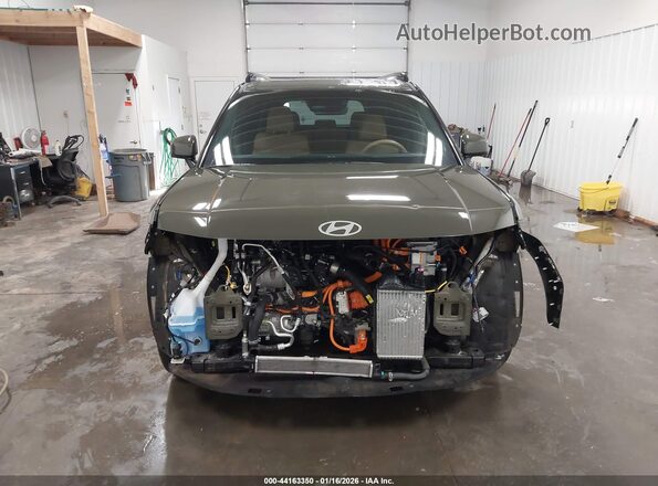 5NMP3DG1XRH004498 2024 HYUNDAI SANTA FE HYBRID Зеленый Вид задней части салона