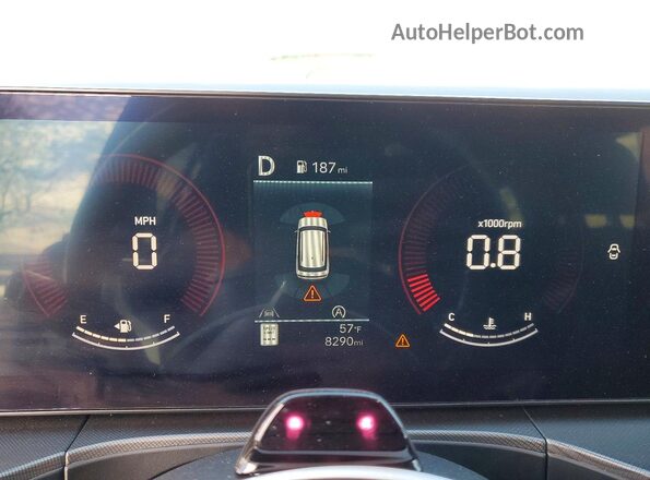 5NMP3DGL7SH109233 2025 HYUNDAI SANTA Blue Instrument cluster view