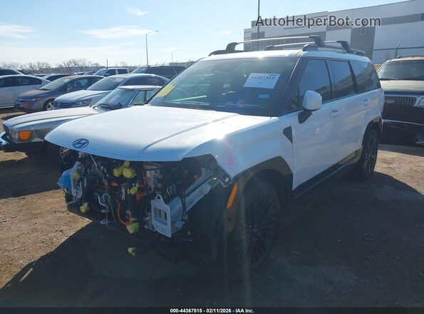 5NMP54G14TH083989 2026 HYUNDAI SANTA FE HYBRID White Առջևի ձախ երեք քառորդ տեսարան