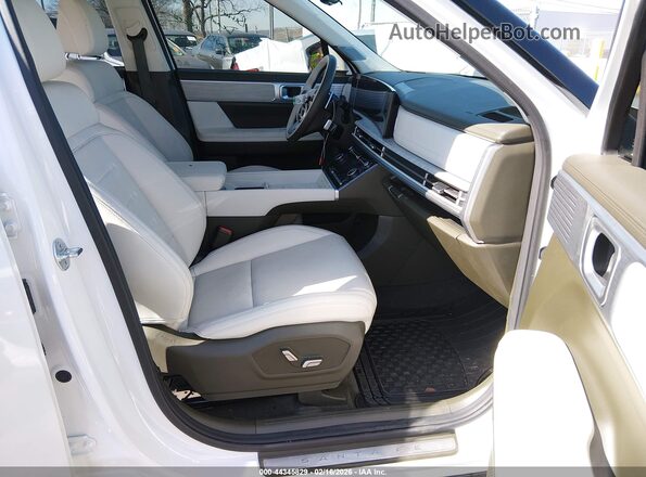 5NMP54GL0RH048392 2024 HYUNDAI SANTA FE CALLIGRAPHY Белый Вид салона спереди