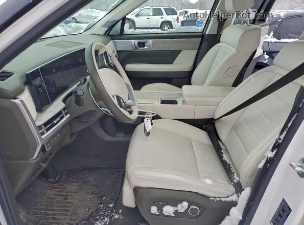 5NMP5DG15SH025324 2025 HYUNDAI SANTA FE CALLIGRAPHY White Widok wnętrza z przodu