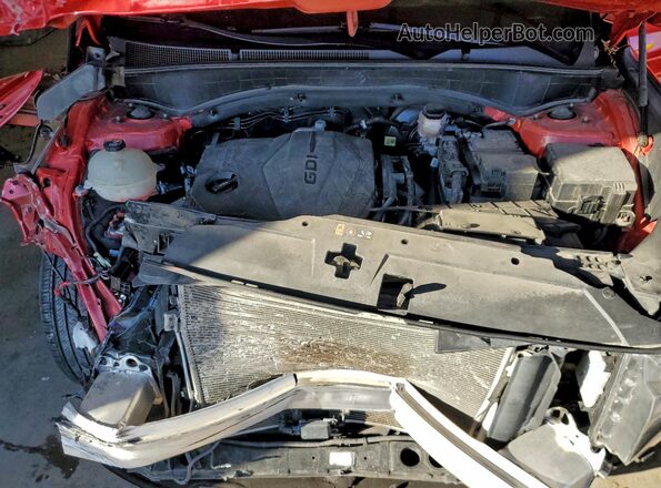5NMS1DAJ0NH444975 2022 HYUNDAI SANTA Красный Вид подкапотного пространства