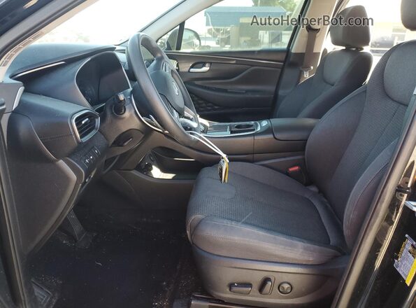 5NMS24AJ9MH327357 2021 HYUNDAI SANTA Black წინა სალონის ხედი