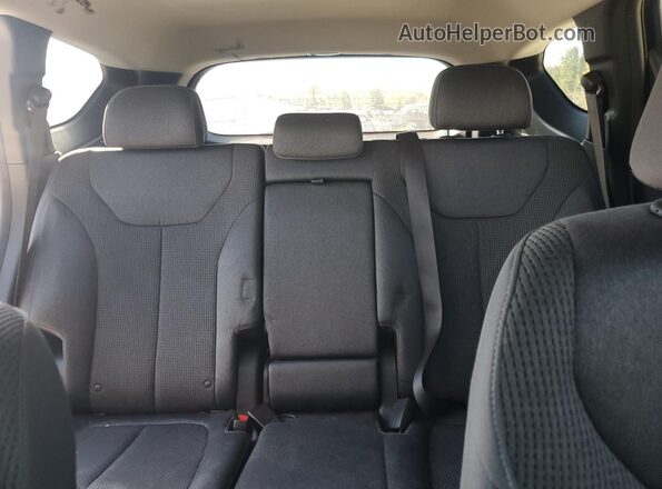 5NMS24AJ9MH327357 2021 HYUNDAI SANTA Black უკანა სავარძლების ხედი