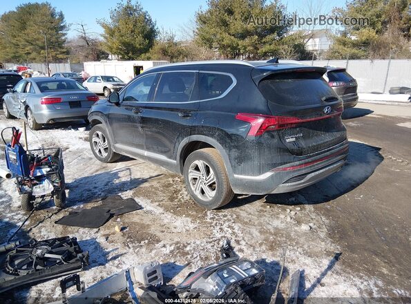 5NMS2DAJ1NH467825 2022 HYUNDAI SANTA FE Black Trasero izquierdo