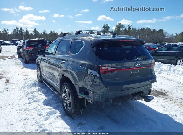 5NMS2DAJ7MH326224 2021 HYUNDAI SANTA FE Gray Trasero izquierdo