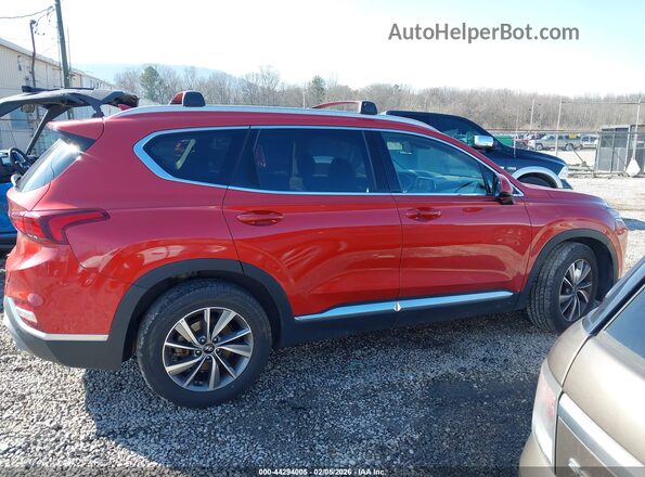 5NMS33AD1LH185764 2020 HYUNDAI SANTA FE Красный Вид задней части салона