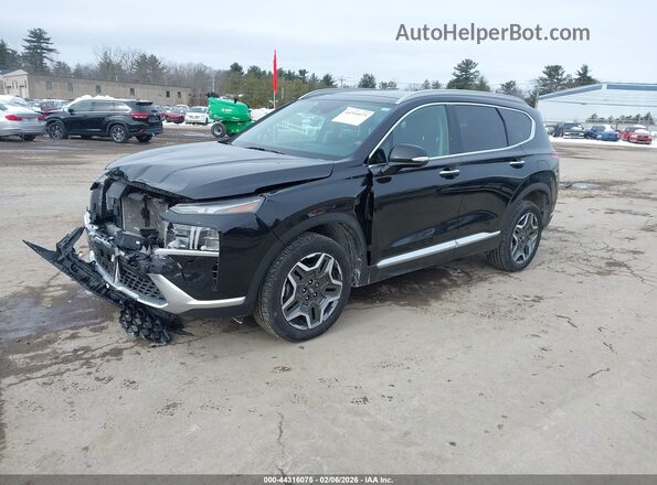 5NMS3DA12PH020954 2023 HYUNDAI SANTA FE HYBRID Черный Передняя левая четверть