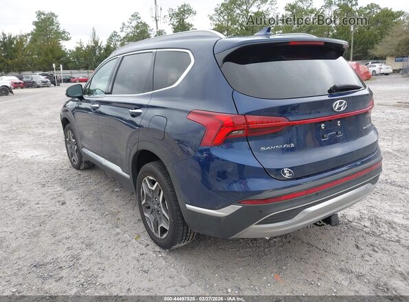5NMS3DA15PH000097 2023 HYUNDAI SANTA FE HYBRID Blue Հետևի ձախ