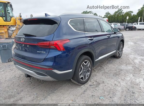 5NMS3DA15PH000097 2023 HYUNDAI SANTA FE HYBRID Blue Հետևի աջ