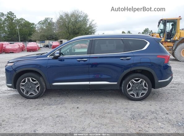 5NMS3DA15PH000097 2023 HYUNDAI SANTA FE HYBRID Blue Սալոնի 360 աստիճան տեսք