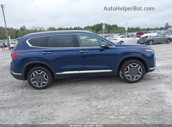 5NMS3DA15PH000097 2023 HYUNDAI SANTA FE HYBRID Blue Սալոնի հետևի տեսք
