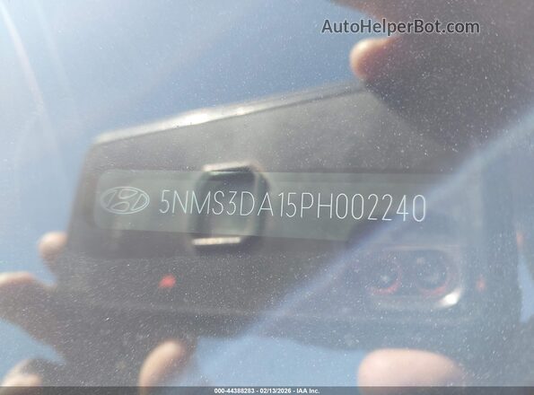 5NMS3DA15PH002240 2023 HYUNDAI SANTA FE HYBRID Gray ძრავის განყოფილების ხედი