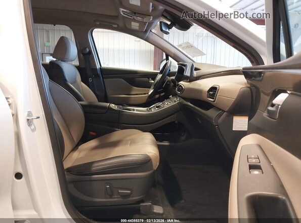 5NMS3DA16PH020262 2023 HYUNDAI SANTA FE HYBRID White წინა სალონის ხედი