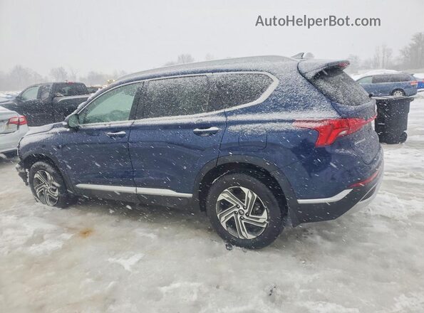 5NMS3DAJ2NH433003 2022 HYUNDAI SANTA Синий Задняя левая четверть