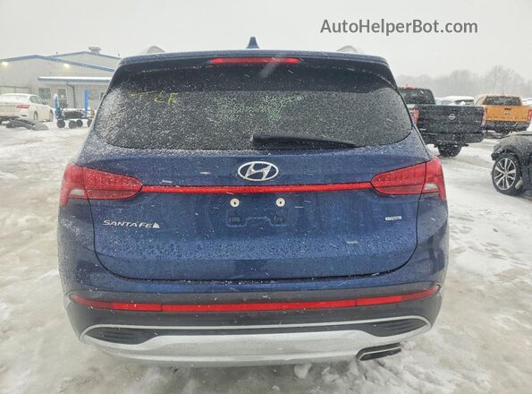5NMS3DAJ2NH433003 2022 HYUNDAI SANTA Синий Вид сзади