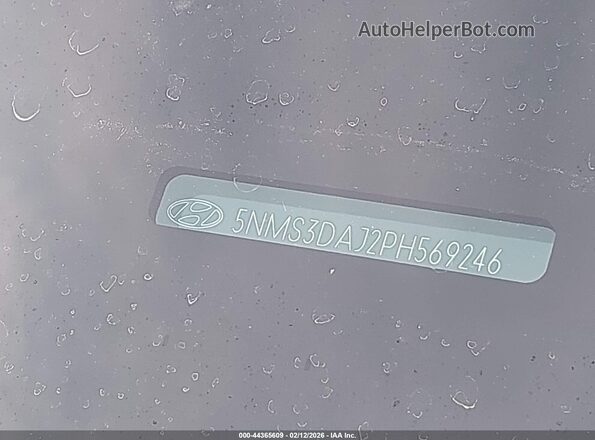 5NMS3DAJ2PH569246 2023 HYUNDAI SANTA FE White Вид підкапотного простору