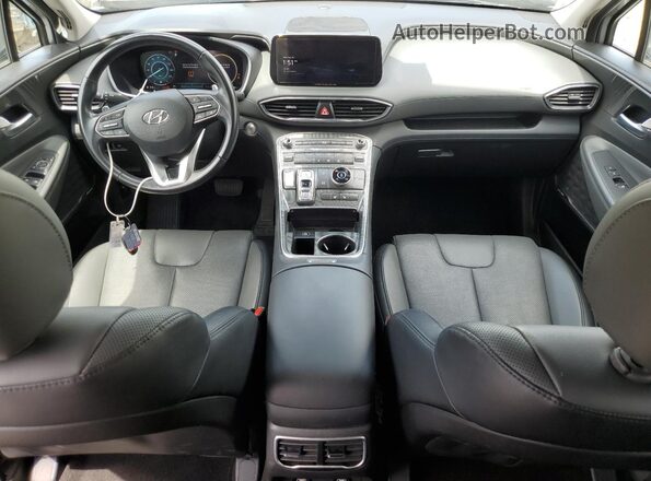 5NMS3DAJ7PH523198 2023 HYUNDAI SANTA White Вид панелі приладів